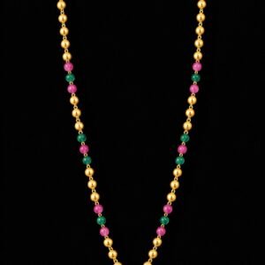 Meher Multicolour Gold Bead Mangalsutra